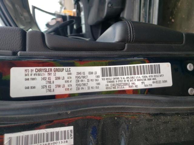 Photo 10 from auction – 2012 JEEP GRAND CHER with VIN 1C4RJFAG2CC332012