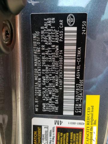 Photo 10 from auction – 2010 TOYOTA CAMRY BASE with VIN 4T4BF3EK7AR086714