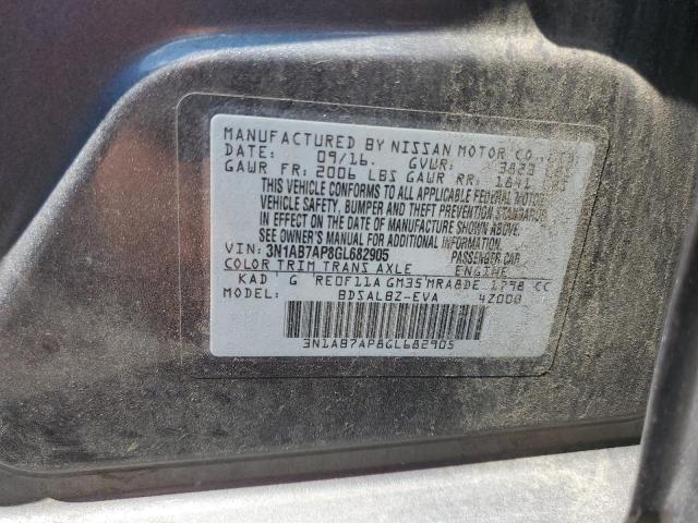 Photo 10 from auction – 2016 NISSAN SENTRA S with VIN 3N1AB7AP8GL682905
