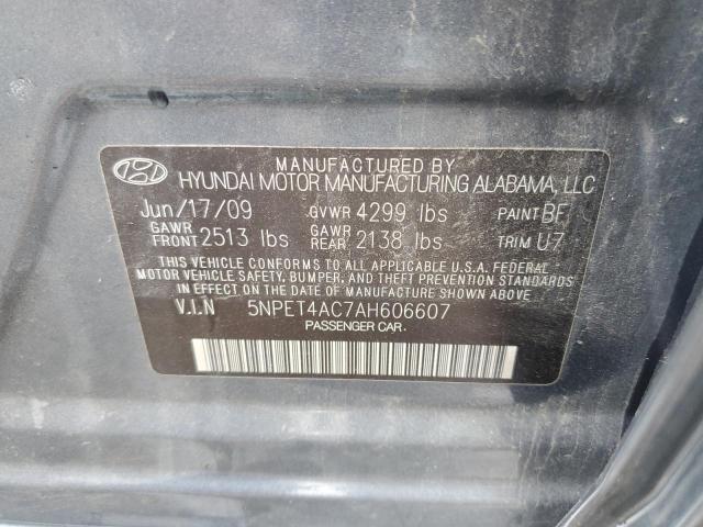 Photo 10 from auction – 2010 HYUNDAI SONATA GLS with VIN 5NPET4AC7AH606607