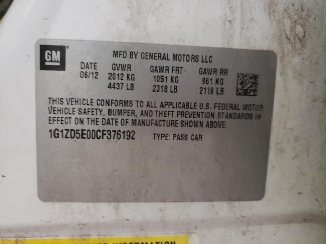 Photo 10 from auction – 2012 CHEVROLET MALIBU 2LT with VIN 1G1ZD5E00CF376192