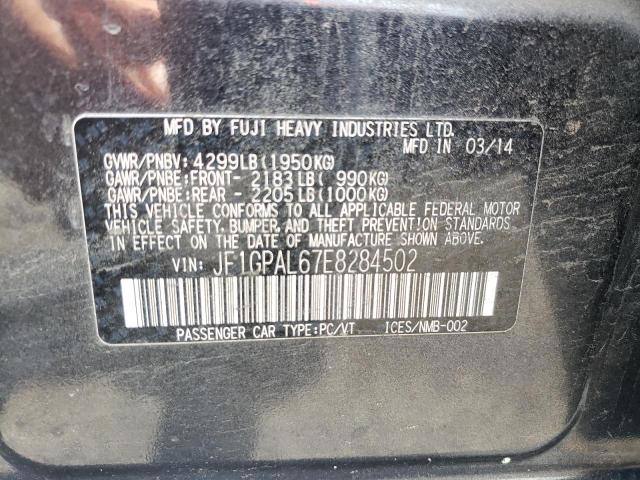 Photo 10 from auction – 2014 SUBARU IMPREZA SP with VIN JF1GPAL67E8284502