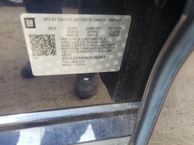 Photo 10 from auction – 2019 CHEVROLET IMPALA LT with VIN 2G11Z5SA5K9146683