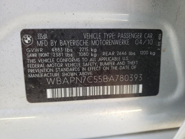 Photo 10 from auction – 2011 BMW 335 D with VIN WBAPN7C55BA780393
