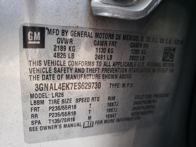 Photo 10 from auction – 2014 CHEVROLET CAPTIVA LT with VIN 3GNAL4EK7ES629730