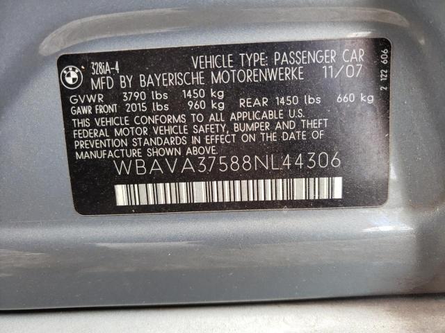 Photo 10 from auction – 2008 BMW 328 I with VIN WBAVA37588NL44306