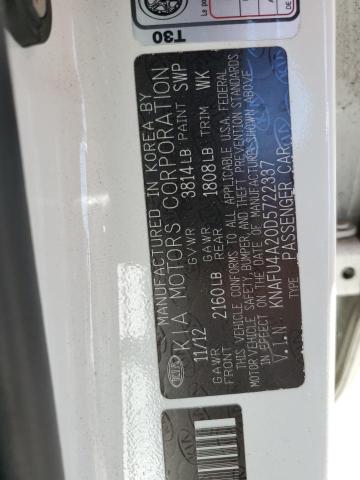 Photo 10 from auction – 2013 KIA FORTE EX with VIN KNAFU4A20D5722337