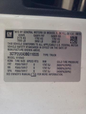 Photo 10 from auction – 2011 GMC SIERRA K15 with VIN 3GTP2UEA3BG116535