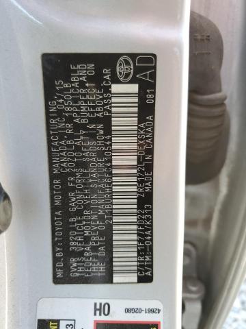 Photo 10 from auction – 2015 TOYOTA COROLLA L with VIN 2T1BURHE6FC410544