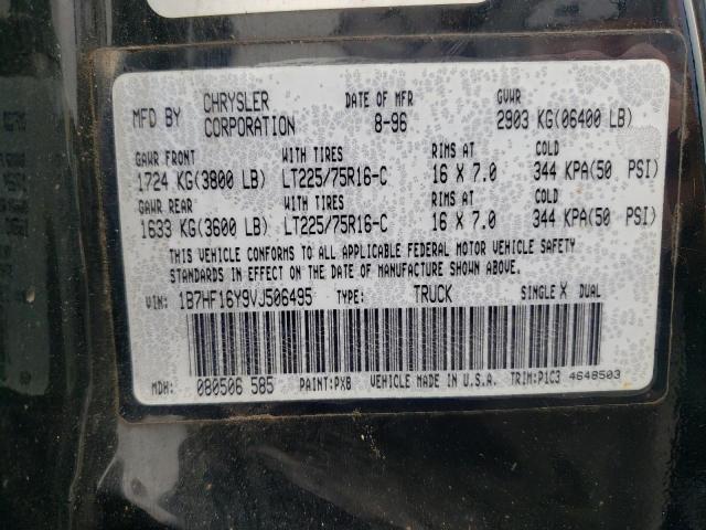 Photo 10 from auction – 1997 DODGE RAM 1500 with VIN 1B7HF16Y9VJ506495