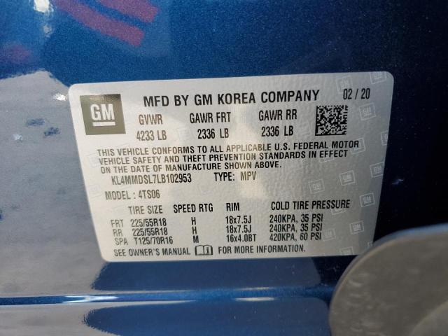 Photo 10 from auction – 2020 BUICK ENCORE GX with VIN KL4MMDSL7LB102953