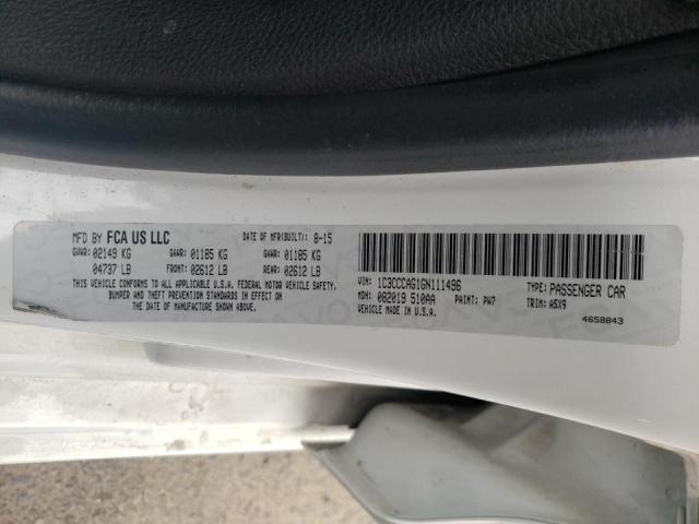 Photo 10 from auction – 2016 CHRYSLER 200 LIMITE with VIN 1C3CCCAG1GN111496