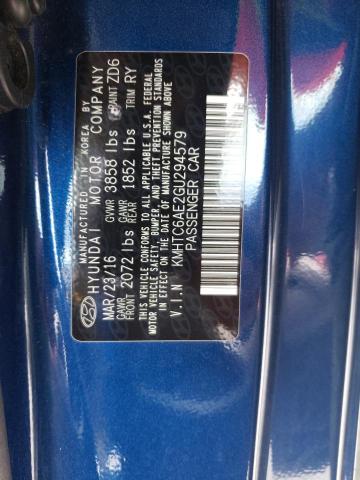 Photo 10 from auction – 2016 HYUNDAI VELOSTER T with VIN KMHTC6AE2GU294579