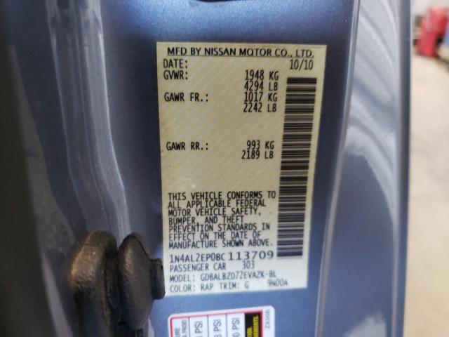 Photo 10 from auction – 2011 NISSAN ALTIMA S with VIN 1N4AL2EP0BC113709