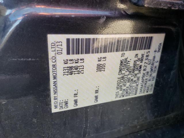 Photo 10 from auction – 2013 NISSAN MAXIMA S with VIN 1N4AA5AP9DC827385