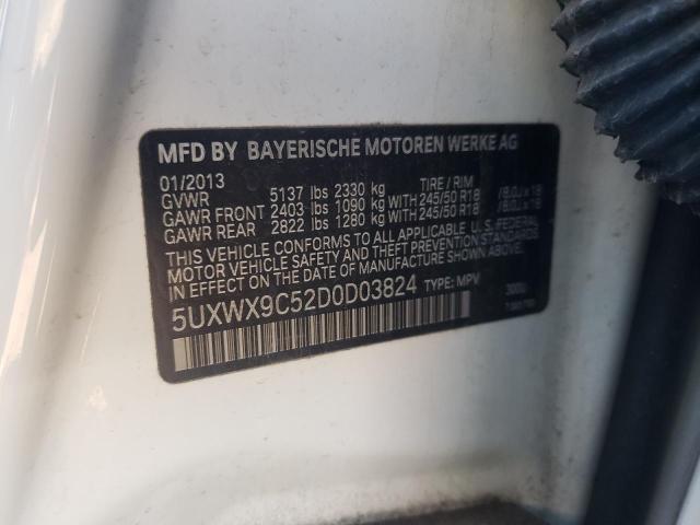 Photo 10 from auction – 2013 BMW X3 XDRIVE2 with VIN 5UXWX9C52D0D03824