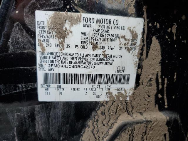 Photo 10 from auction – 2013 FORD EDGE SEL with VIN 2FMDK4JC4DBC42270