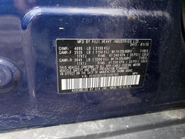 Снимка 10 от търг – 2015 SUBARU OUTBACK 2. с VIN 4S4BSBDC2F3290165