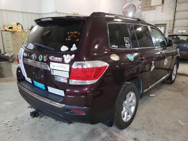 Photo 4 from auction – 2012 TOYOTA HIGHLANDER with VIN 5TDZA3EH7CS021031