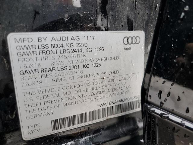 Photo 10 from auction – 2018 AUDI A4 ALLROAD with VIN WA18NAF45JA095861