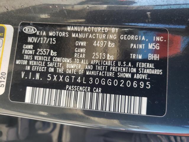 Photo 10 from auction – 2016 KIA OPTIMA LX with VIN 5XXGT4L30GG020695