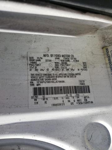Photo 10 from auction – 2006 FORD EXPEDITION with VIN 1FMPU16516LA75658