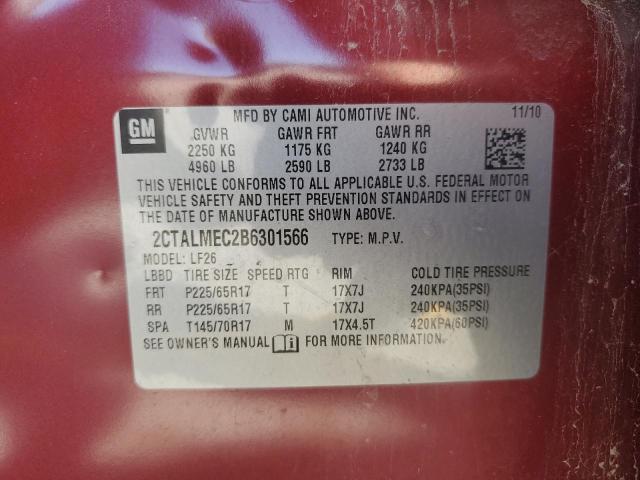 Photo 10 from auction – 2011 GMC TERRAIN SL with VIN 2CTALMEC2B6301566