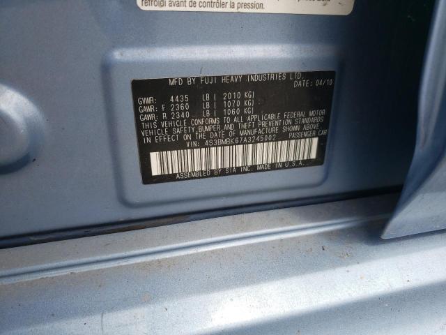 Photo 10 from auction – 2010 SUBARU LEGACY 2.5 with VIN 4S3BMBK67A3245002