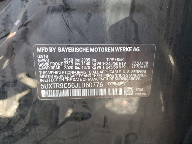 Photo 10 from auction – 2018 BMW X3 XDRIVE3 with VIN 5UXTR9C56JLD60776