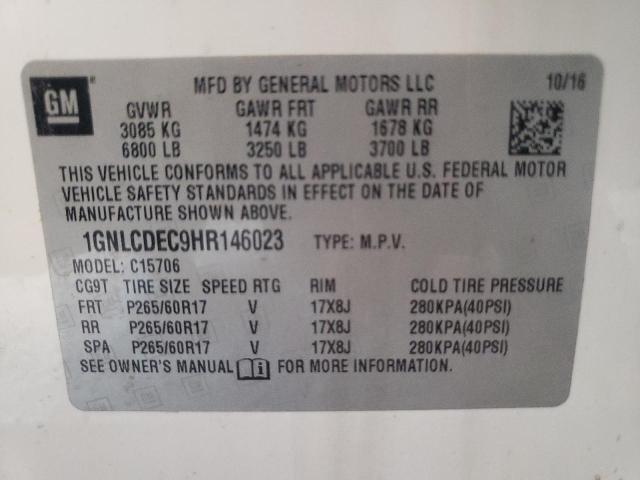 Photo 10 from auction – 2017 CHEVROLET TAHOE POLI with VIN 1GNLCDEC9HR146023