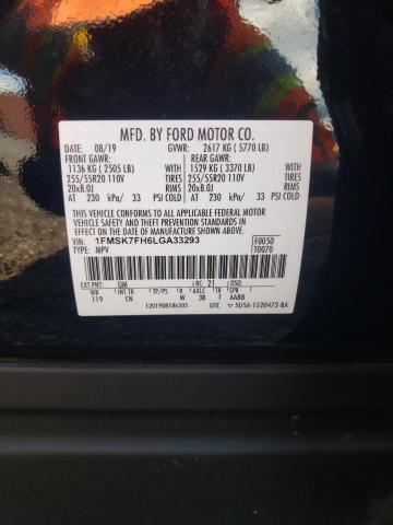 Photo 10 from auction – 2020 FORD EXPLORER L with VIN 1FMSK7FH6LGA33293
