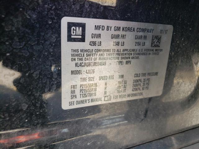 Photo 10 from auction – 2018 BUICK ENCORE PRE with VIN KL4CJASB7JB594049