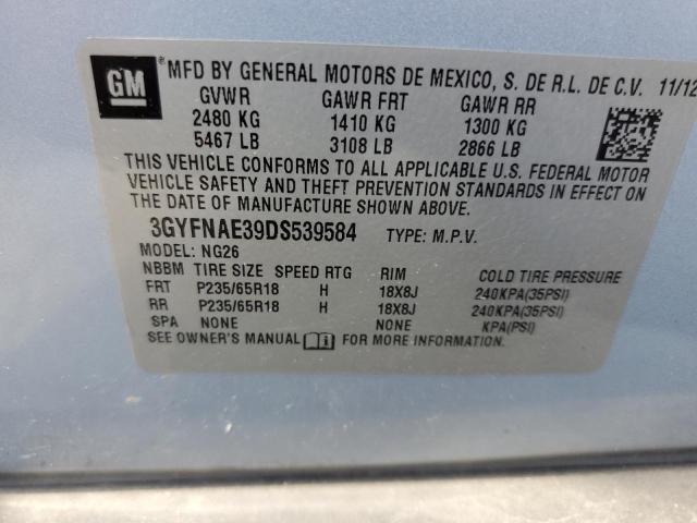 Photo 10 from auction – 2013 CADILLAC SRX with VIN 3GYFNAE39DS539584
