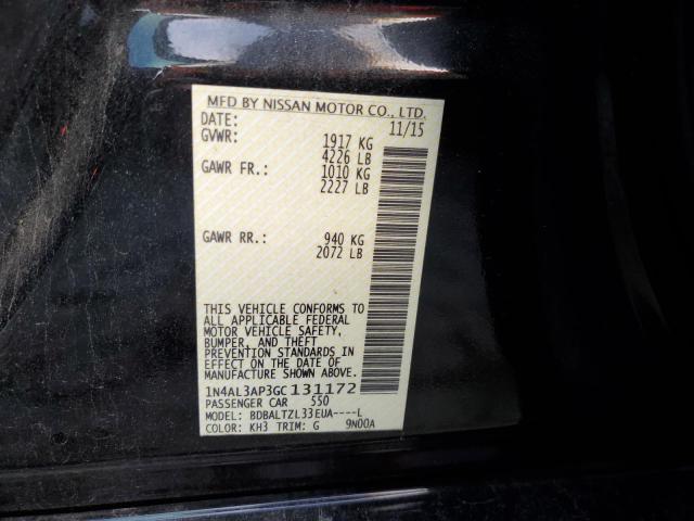 Photo 10 from auction – 2016 NISSAN ALTIMA 2.5 with VIN 1N4AL3AP3GC131172