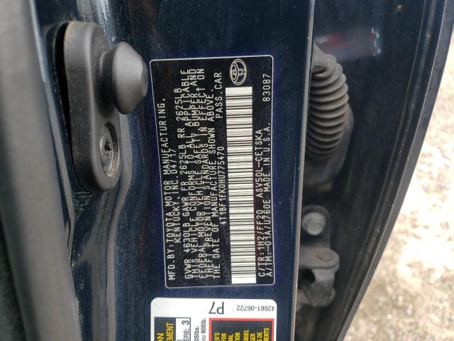 Photo 10 from auction – 2017 TOYOTA CAMRY LE with VIN 4T1BF1FK0HU775470