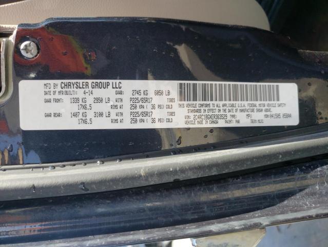Photo 10 from auction – 2014 CHRYSLER TOWN & COU with VIN 2C4RC1BGXER363529