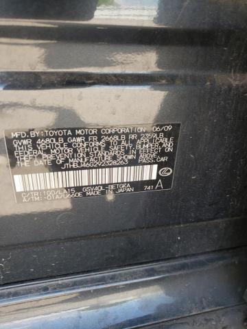 Photo 10 from auction – 2009 LEXUS ES 350 with VIN JTHBJ46G292328263