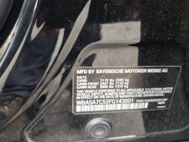 Photo 10 from auction – 2015 BMW 528 XI with VIN WBA5A7C52FG143001