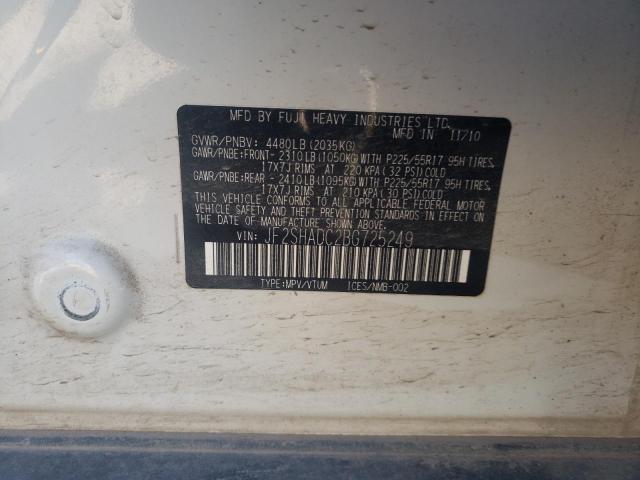 Photo 10 from auction – 2011 SUBARU FORESTER 2 with VIN JF2SHADC2BG725249
