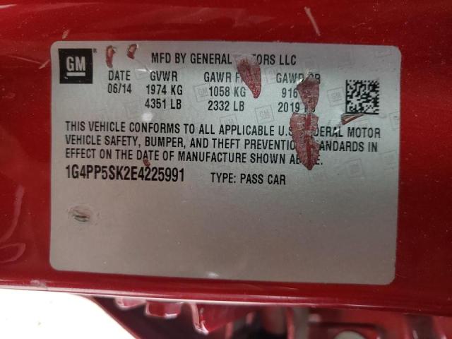Photo 10 from auction – 2014 BUICK VERANO with VIN 1G4PP5SK2E4225991