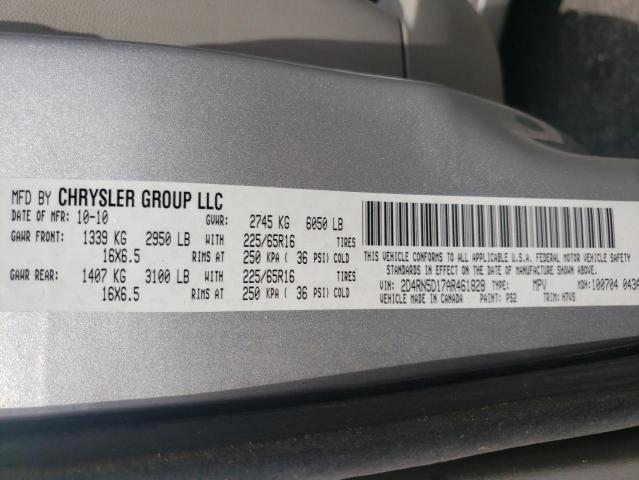 Photo 10 from auction – 2010 DODGE GRAND CARA with VIN 2D4RN5D17AR461828