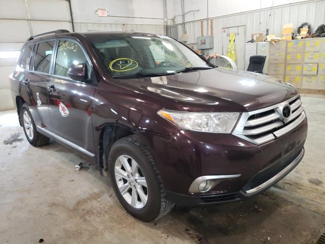TOYOTA HIGHLANDER 2012 with VIN 5TDZA3EH7CS021031 - Photo from auction