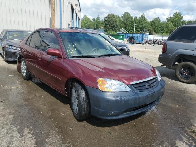 HONDA CIVIC EX 2003 with VIN 2HGES26733H599252 - Photo from auction