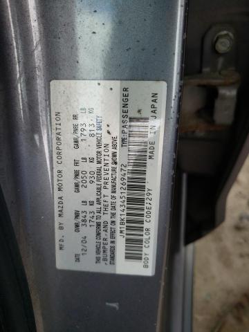 Photo 10 from auction – 2005 MAZDA 3 HATCHBAC with VIN JM1BK143451269472