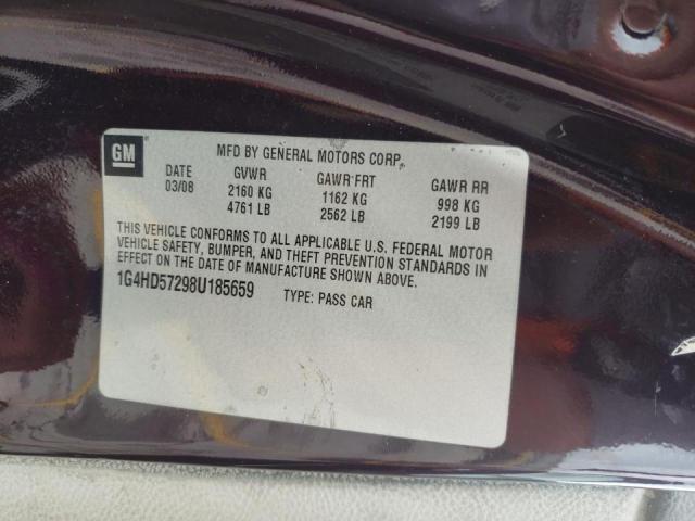 Photo 10 from auction – 2008 BUICK LUCERNE CX with VIN 1G4HD57298U185659