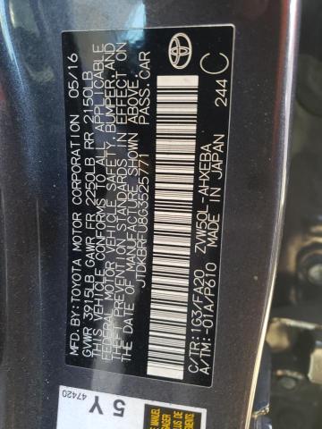 Photo 10 from auction – 2016 TOYOTA PRIUS with VIN JTDKBRFU8G3525771