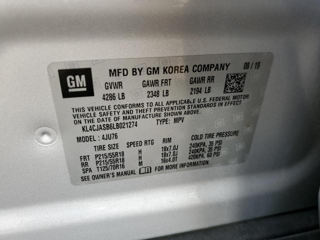 Photo 10 from auction – 2020 BUICK ENCORE PRE with VIN KL4CJASB6LB021274