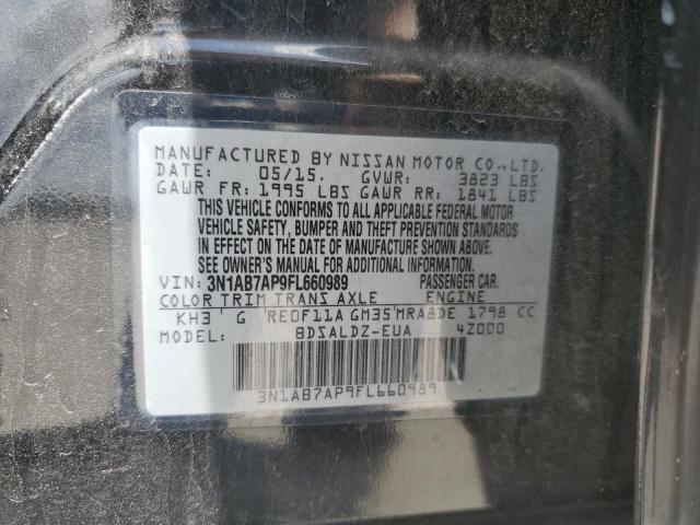 Photo 10 from auction – 2015 NISSAN SENTRA S with VIN 3N1AB7AP9FL660989