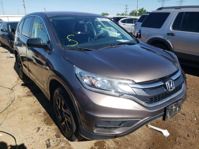 HONDA CR-V SE 2016 with VIN 5J6RM4H46GL063682 - Photo from auction