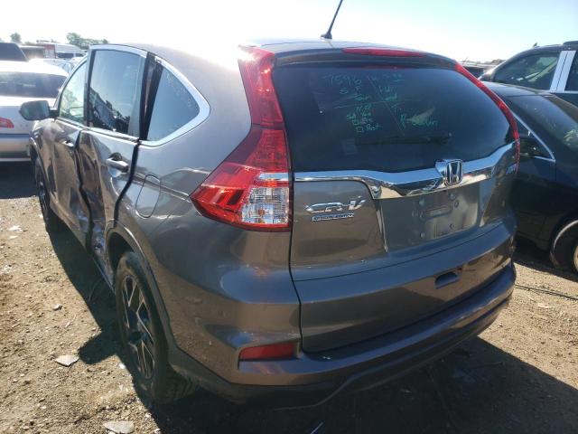 Photo 3 from auction – 2016 HONDA CR-V SE with VIN 5J6RM4H46GL063682